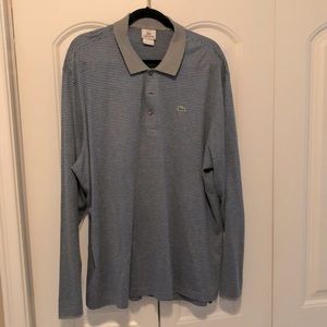 Lacoste, sz(8)2X light gray/ blue stripes